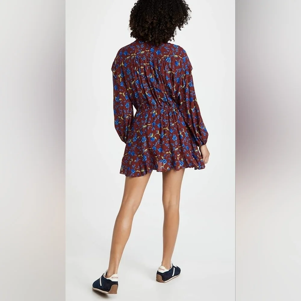 Free People Flower Fields Mini Oversize Dress Size XL